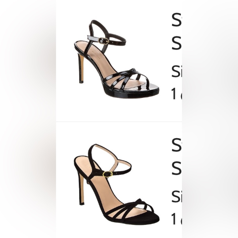 Two pairs of black heels.